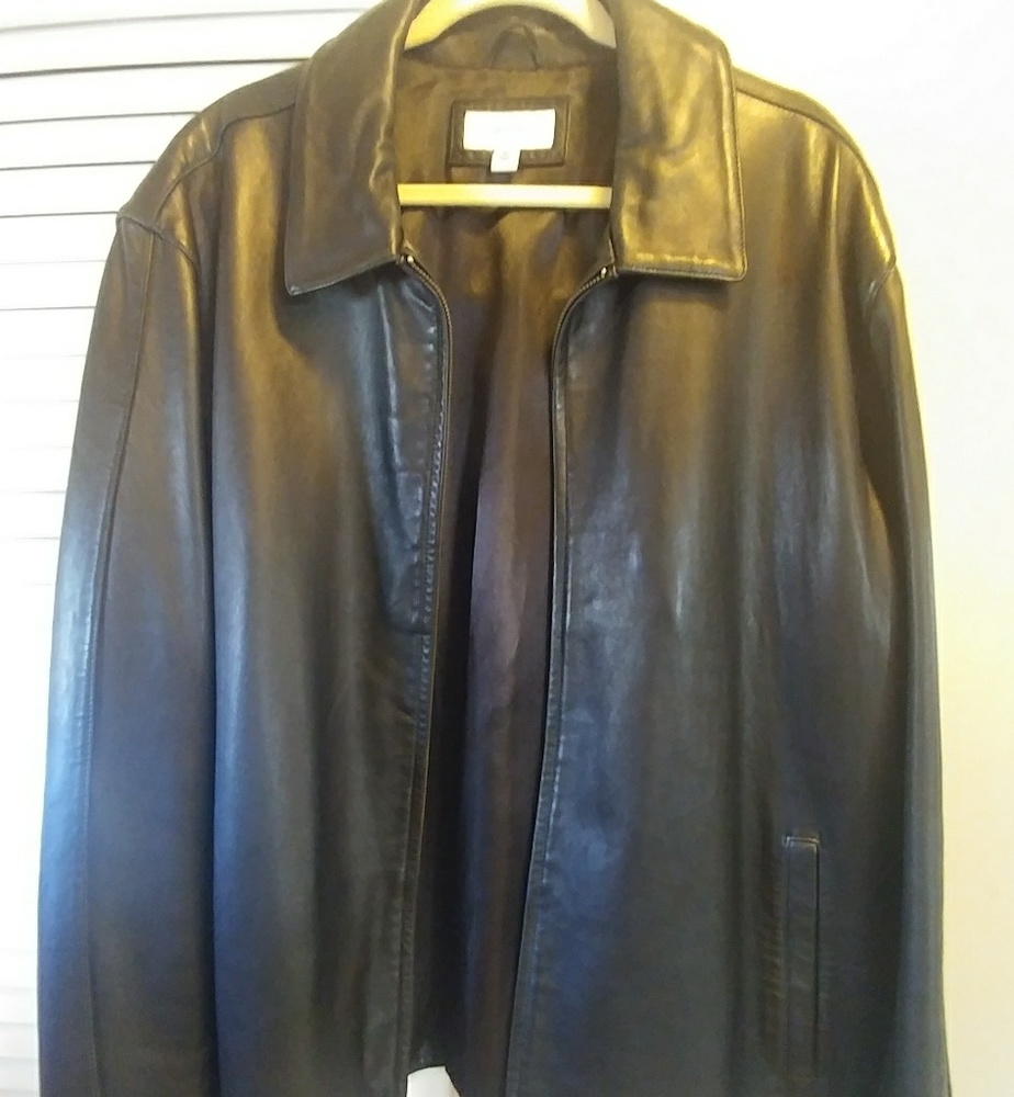 Men's genuine leather jacket like new